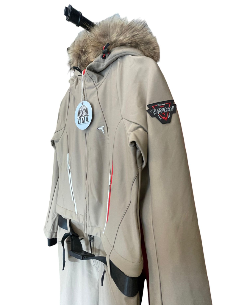 OEM ODM windproof snowproof warm women ski juimpsuit khaki