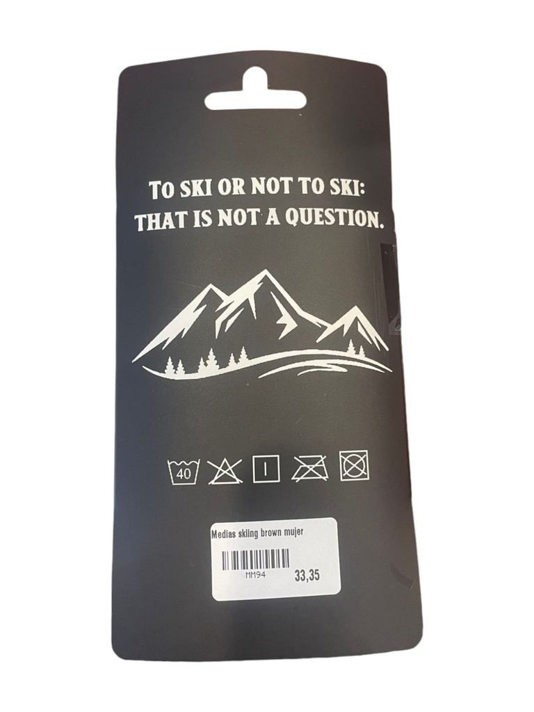 Medias skiing brown mujer