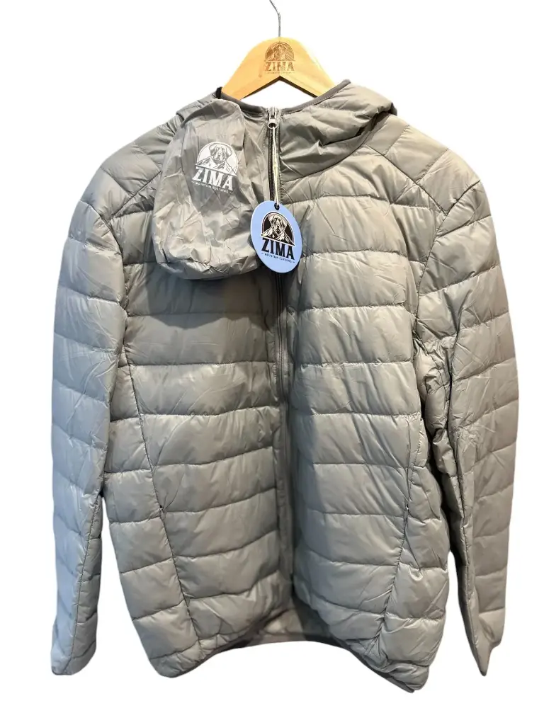 Chaqueta Zima Plumas Gris - Hombre