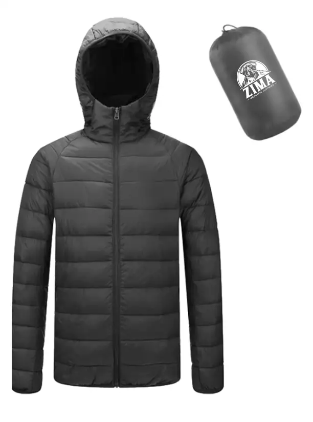 Chaqueta Zima Plumas Negra - Hombre