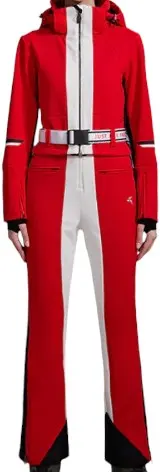 Tittallon - Women's WARMFLEX stretched Tech. Ski Coverall red