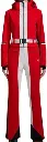 Tittallon - Women's WARMFLEX stretched Tech. Ski Coverall red