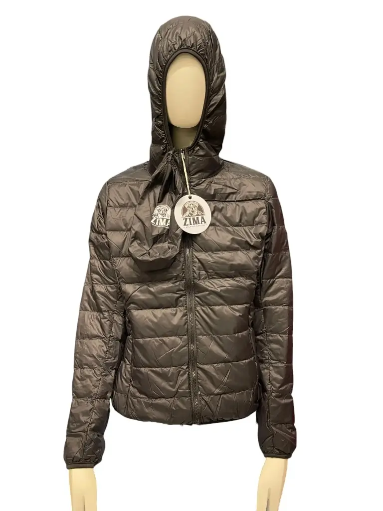 Chaqueta Zima Plumas Negra - Mujer