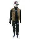 Winter pant men green