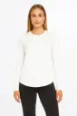 Camiseta deportiva manga larga blanca