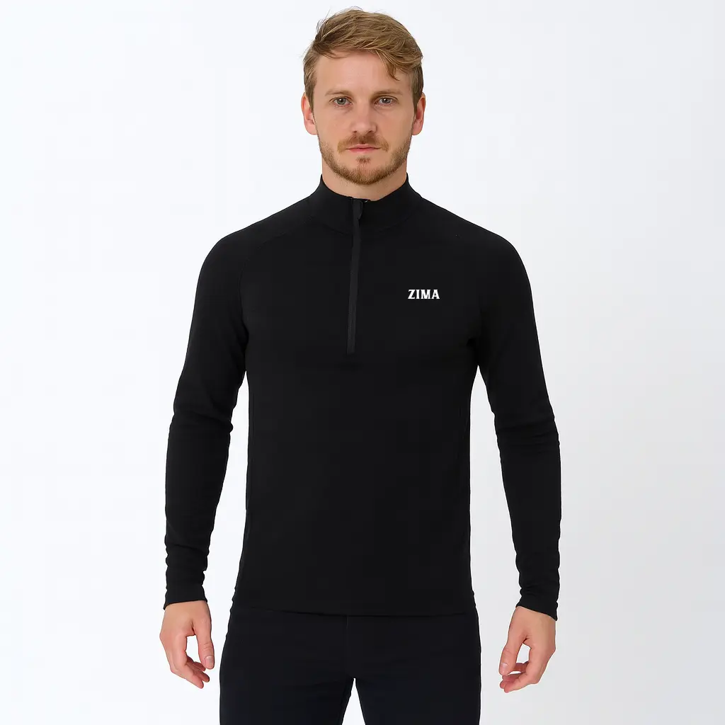 Deportiva manga larga negra