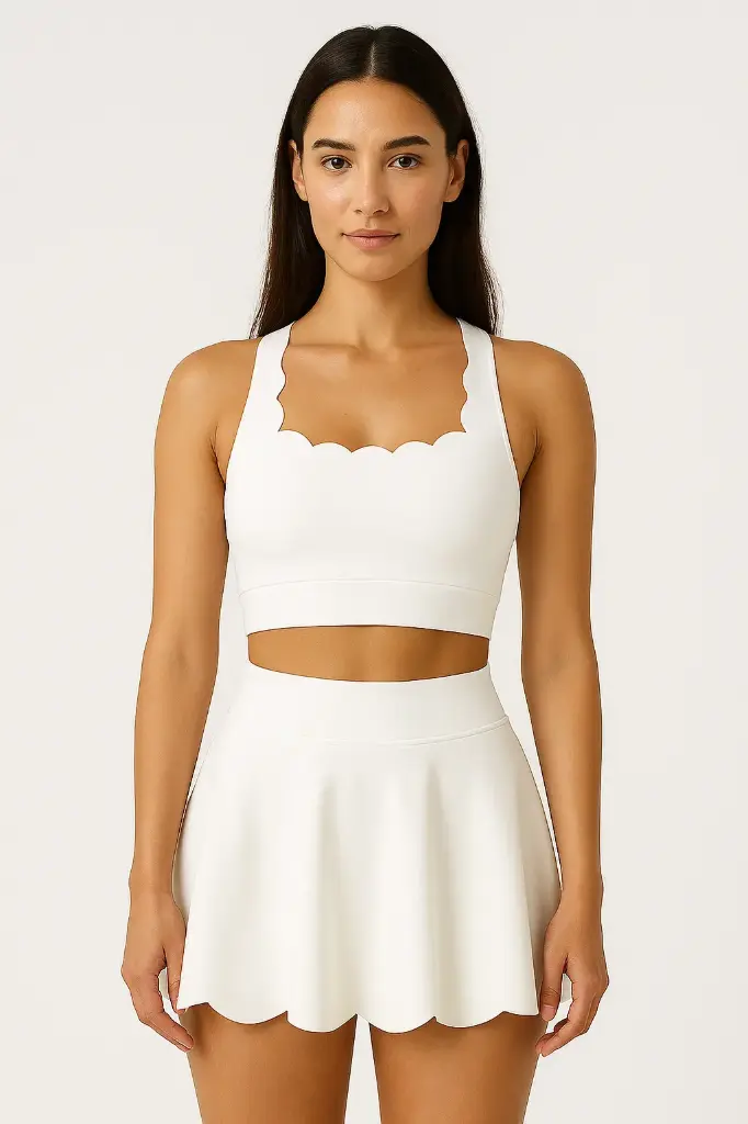 Falda curvitas blanca