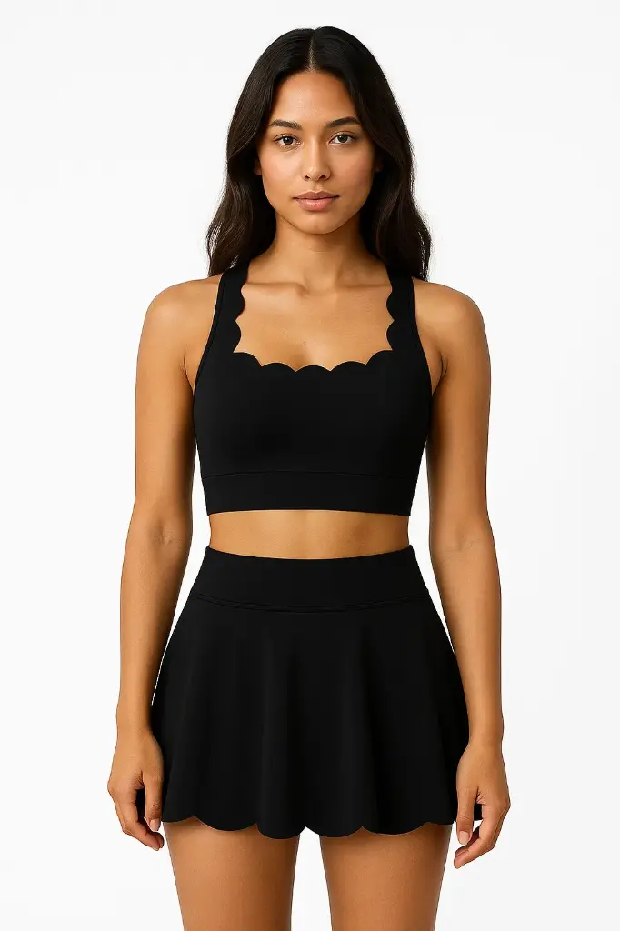 Falda curvitas negra