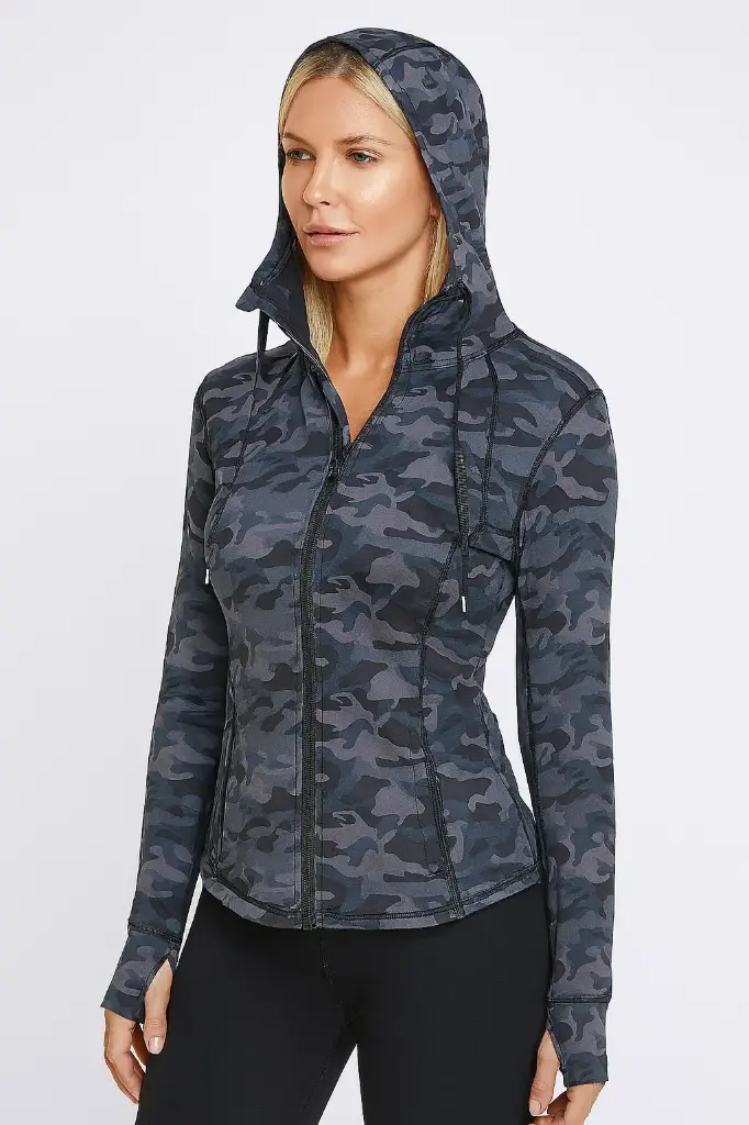 Chaqueta camo negra 