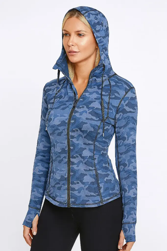 Chaqueta camo azul