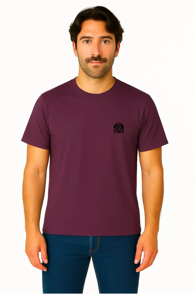 Franela hombre vinotinto