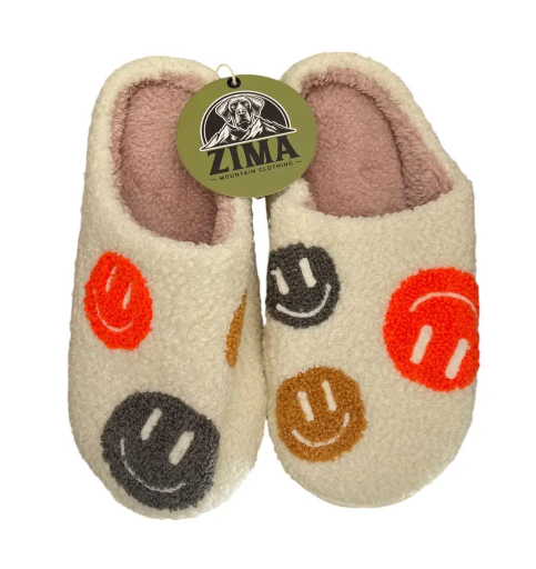 Slipper Colorfull Happy Faces