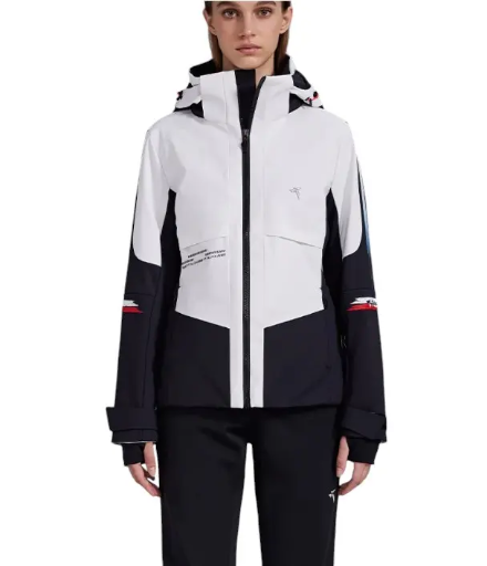 Tittallon - Women's 4-way-stretched fashion Ski jacket white