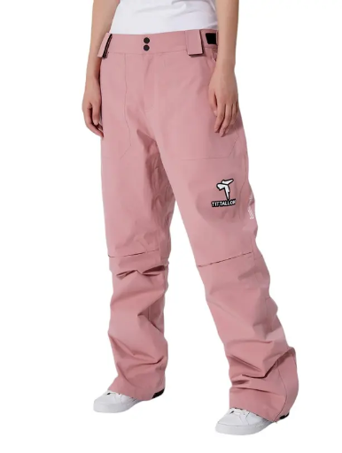 Tittallon - Unisex 4-way stretched snowboarding. Ski pants pink
