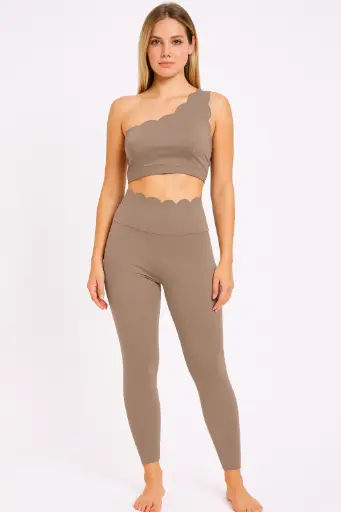 Legging curvitas beige