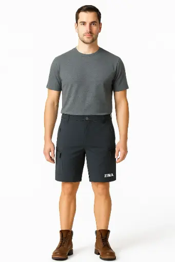 Short montaña gris