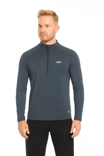 Deportiva manga larga azul