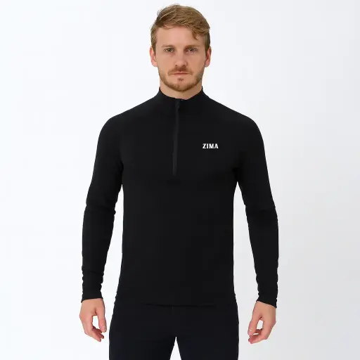 Deportiva manga larga negra